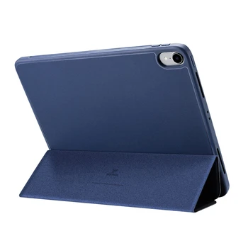 

for 2019 iPad Pro 12.9 Inch Tablet PC Case/Back Cover Case with Contact Pen Anti-Lost Card Slot Design PU Protective Case
