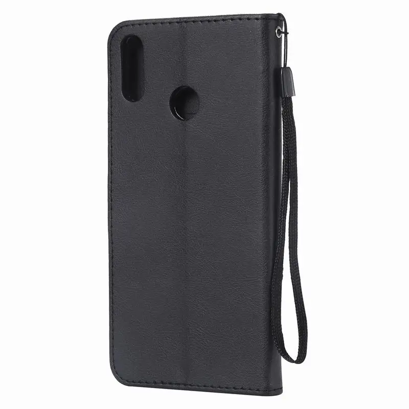 Роскошный чехол для Huawei Y9 2018 2019 Y 9 кожаный телефона флип кошелек