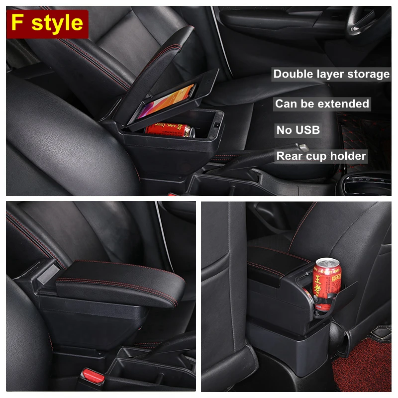 Подлокотник для KIA Rio подлокотник 3 2011 2016 с USB зарядкой пепельницей подстаканником
