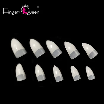 

500pcs/bag False Nails Display Tips Acrylic Ballerina Artificial Natural Guide Capsule Stiletto Full Cover Fake Nail