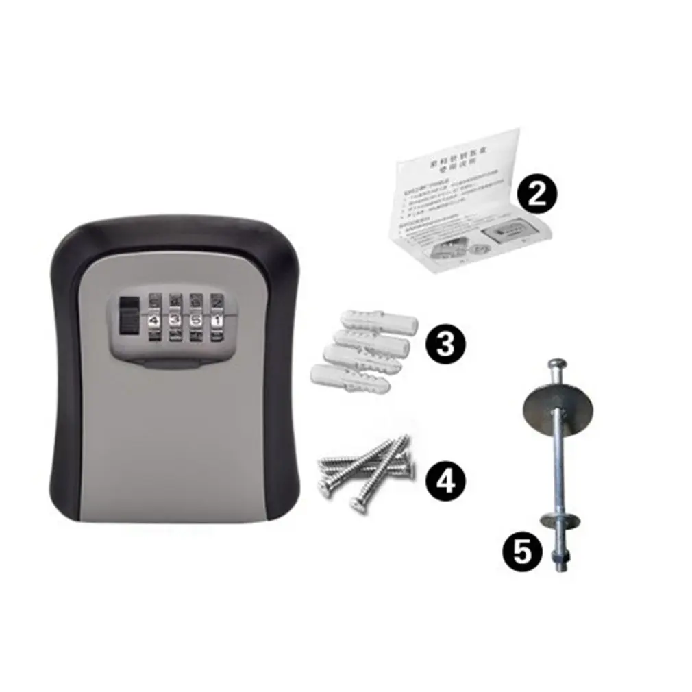 Key Repair Password Box Wall-Mounted Anti-Smashing Password Lock Key Box Anti-Theft Door Cat Eye Key Box