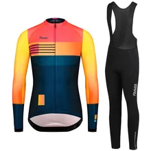 Новинка, RCC Pro Team, Зимняя Теплая Флисовая велосипедная одежда для мужчин, с длинным рукавом, Джерси, для улицы, для езды на велосипеде, MTB, одежда, комбинезон, наборы