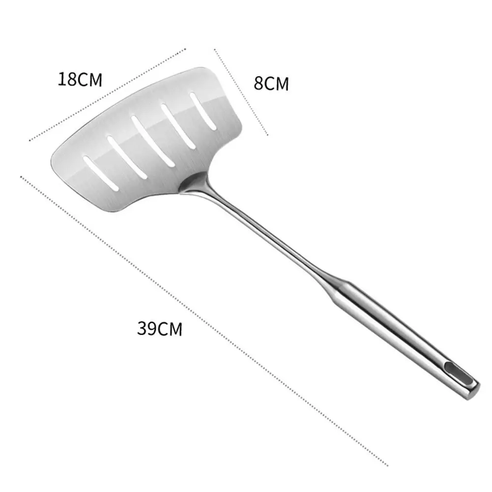 LanLan Лопата для жареной рыбы из нержавеющей стали с длинной ручкой кухонная утварь инструмент для приготовления пищи