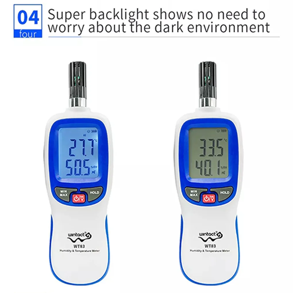Wintact WT83 WT83B Bluetooth цифровой измеритель температуры и влажности термометр гигрометр тестер температуры