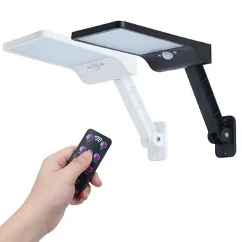

48LED Motion Solar Light 6W PIR Sensor Lamp Outdoor remote control rotate bracket Waterproof with Bracket solar street light