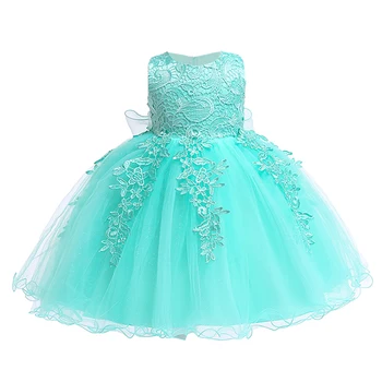 

Flower Girls Dress Solid Color Beautiful Generous Baby Kids Dresses for Girls Sleeveless Lace Tutu Dress Toddler Girl Clothes