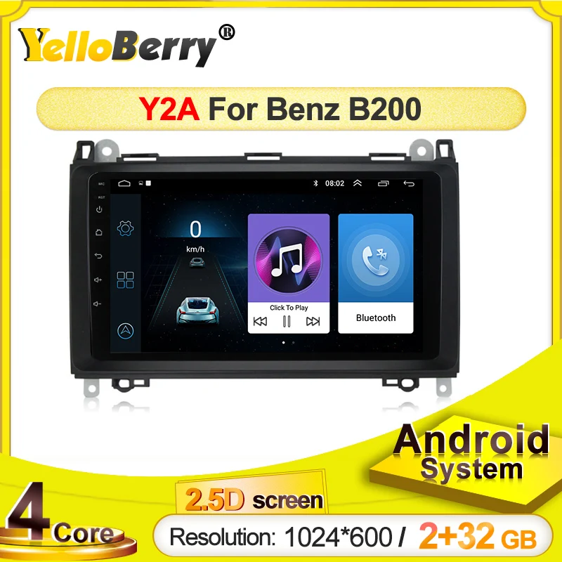 Android systerm мультимедиа 2.5D сенсорный экран Видео Стерео Автомагнитола для Mercedes Benz