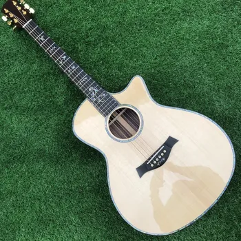 

Chaylor 916 acoustic guitar TY solid sprce top 916ce acoustic electric guitar KSG real abalone 916c folk acoustic free shipping