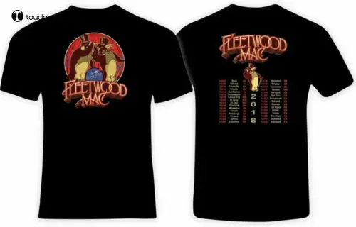 Maglietta Unisex Vintage Fleetwood Mac 2018-World Tour Concert Band S-3Xl