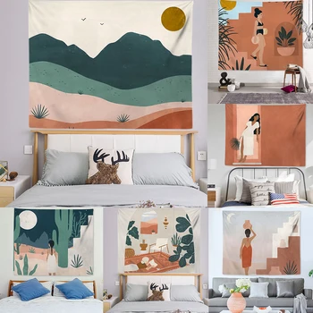 

Wall Tapestry Abstract Tapestry Nordic Wall Hanging Decorative Chambre Fille Creative Picnic Blanket