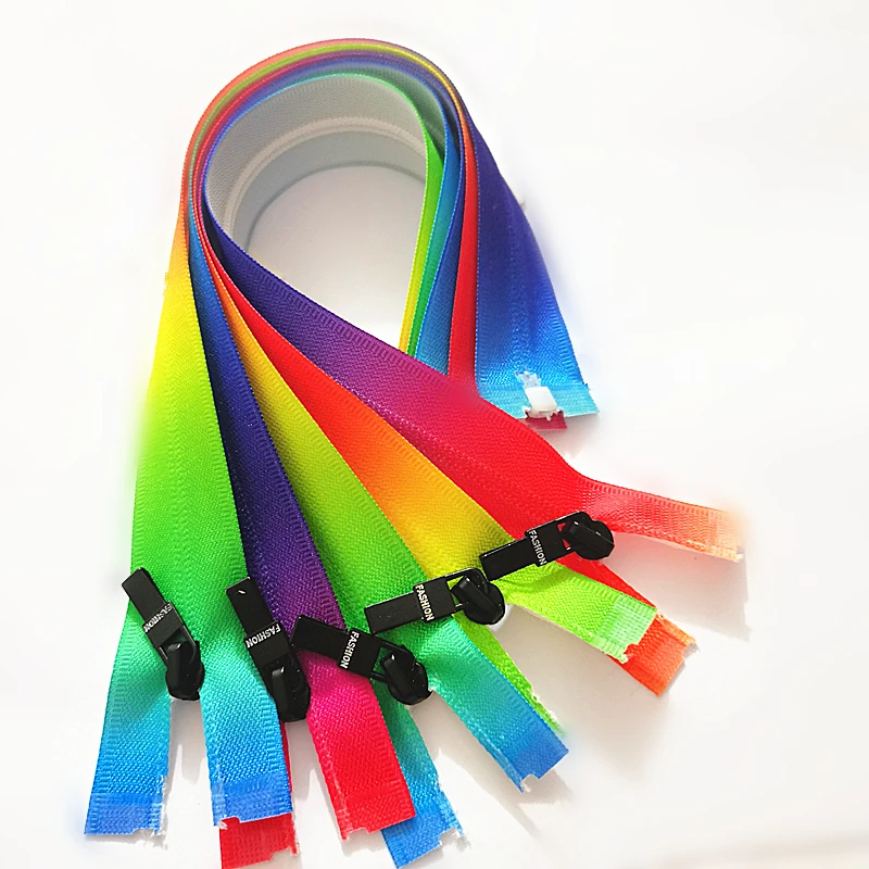 

20/50pcs 3# Open end 25 cm (10 inch) colorful nylon zipper, Printed Nylon Zippers DIY tailoring,sewing craft Garment