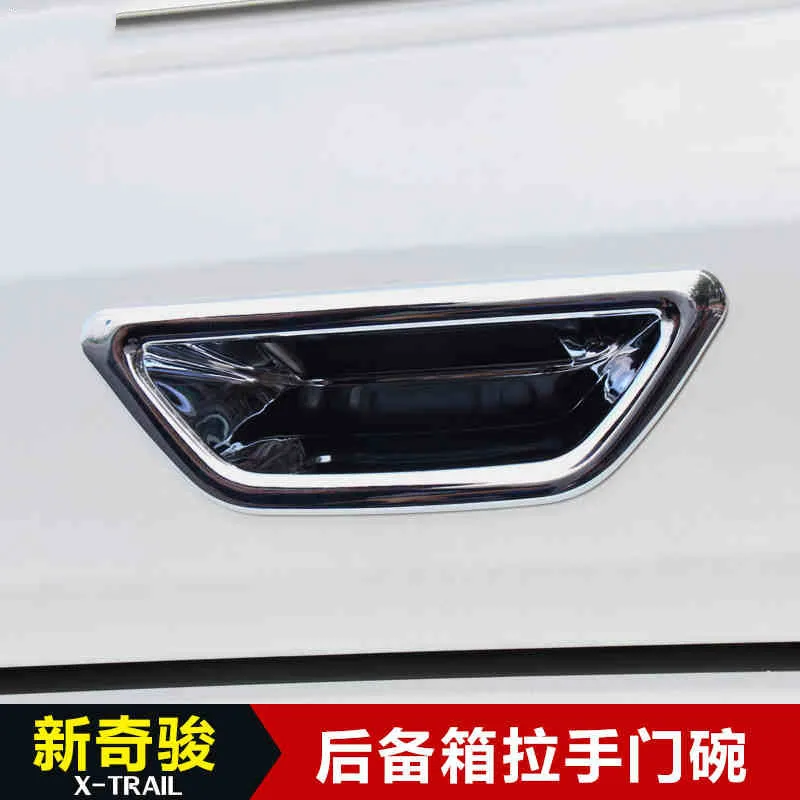 Аксессуары подходящие для NISSAN XTRAIL 2014 2016 Задняя Крышка багажника из хрома ROGUE 32