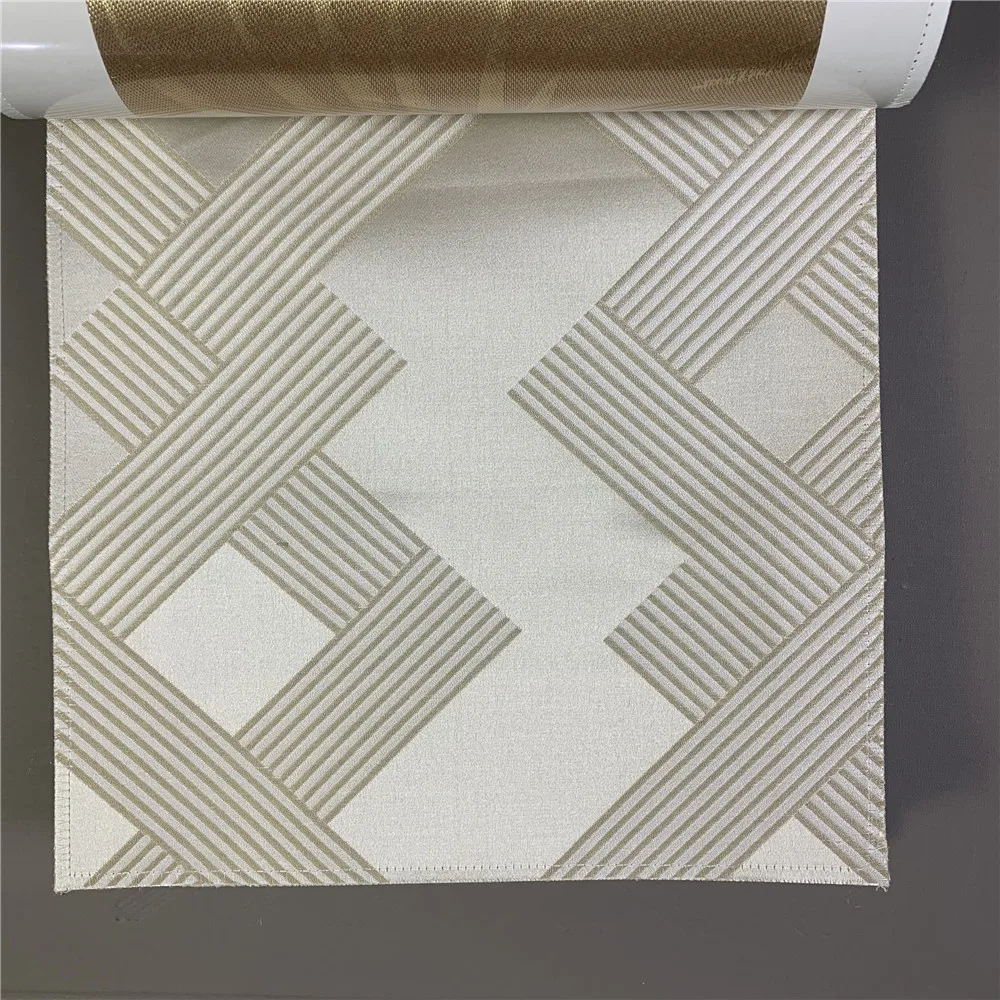 Light Beige 12 цветов Роскошная жаккардовая плетеная Геометрическая современная ткань для одежды, дивана, занавеса, обивочная ткань 280 см ширина, Распродажа по метрам - Цвет: Light Beige