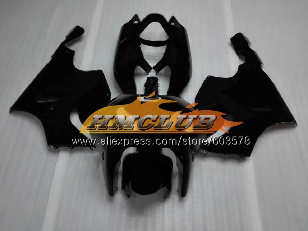 No. 7 Flat black Средства ухода за кожей для KAWASAKI NINJA ZX750 ZX 7R 1996 1997 1998 1999 2003 26CL. 53 ZX 7 R ZX 750 ZX-7R ZX7R 96 97 98 99 обтекатель глянцевый зеленый - Цвет: No. 7 Flat black