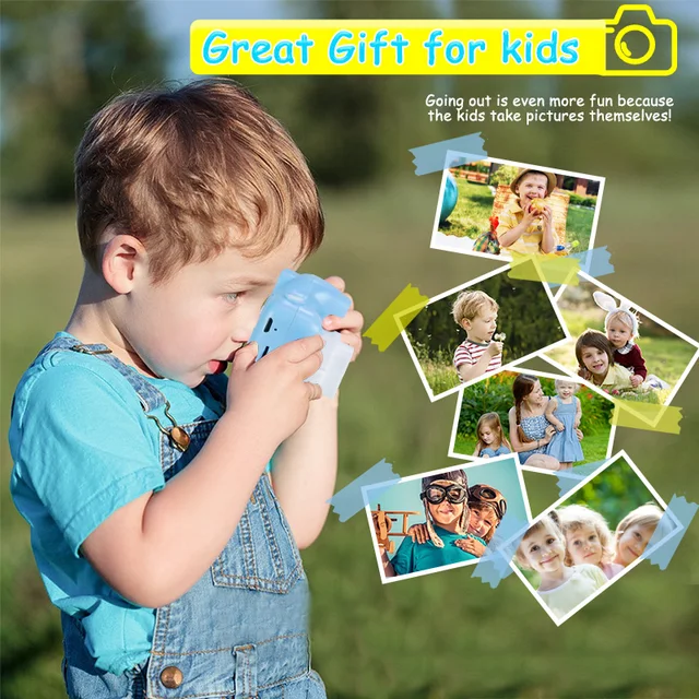 Children Camera Mini HD Video with SD Card Card Reader Intelligent Shooting Children's Digital Camera ​Sports Toys for Kids Gift 4