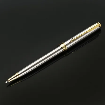 7 STOHOLEE Brand All Metal Gold Ballpoint Pen Office Good Quality Pens School Suppliers Stationery Refill 0.7 mm Pens for Writing - Цвет: 7