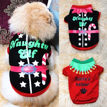 

Soft Winter Cute Dog Sweater Coral Fleece Dog Shirt Puppy Dog Accessory Short Sleeve Dog Clothes Durable Christmas Costume