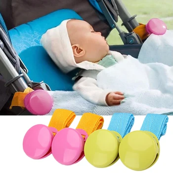 

2 Pcs Delicate Glossy Multicolour Blanket Clip Baby Stroller Pram Clip Blanket Clip Baby Stroller Accessories