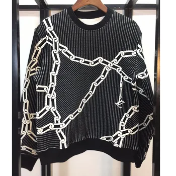 

Women Sweatshirts 2020 Autumn Winter Pullover Black Stripes Long Sleeve Sweatshirt