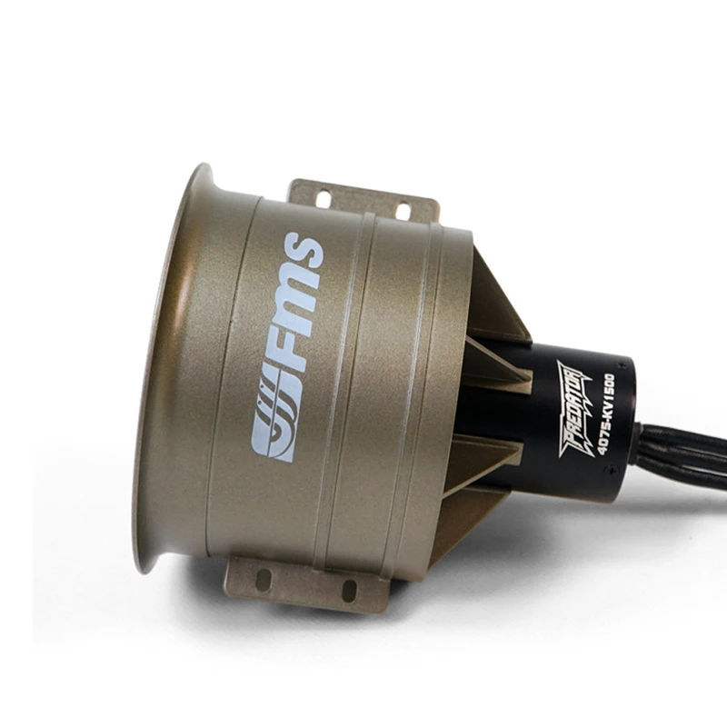 FMS 90 мм Pro 12 лезвий металлический Ducted Fan EDF с 4075 KV1500 Inrunner бесщеточный двигатель для