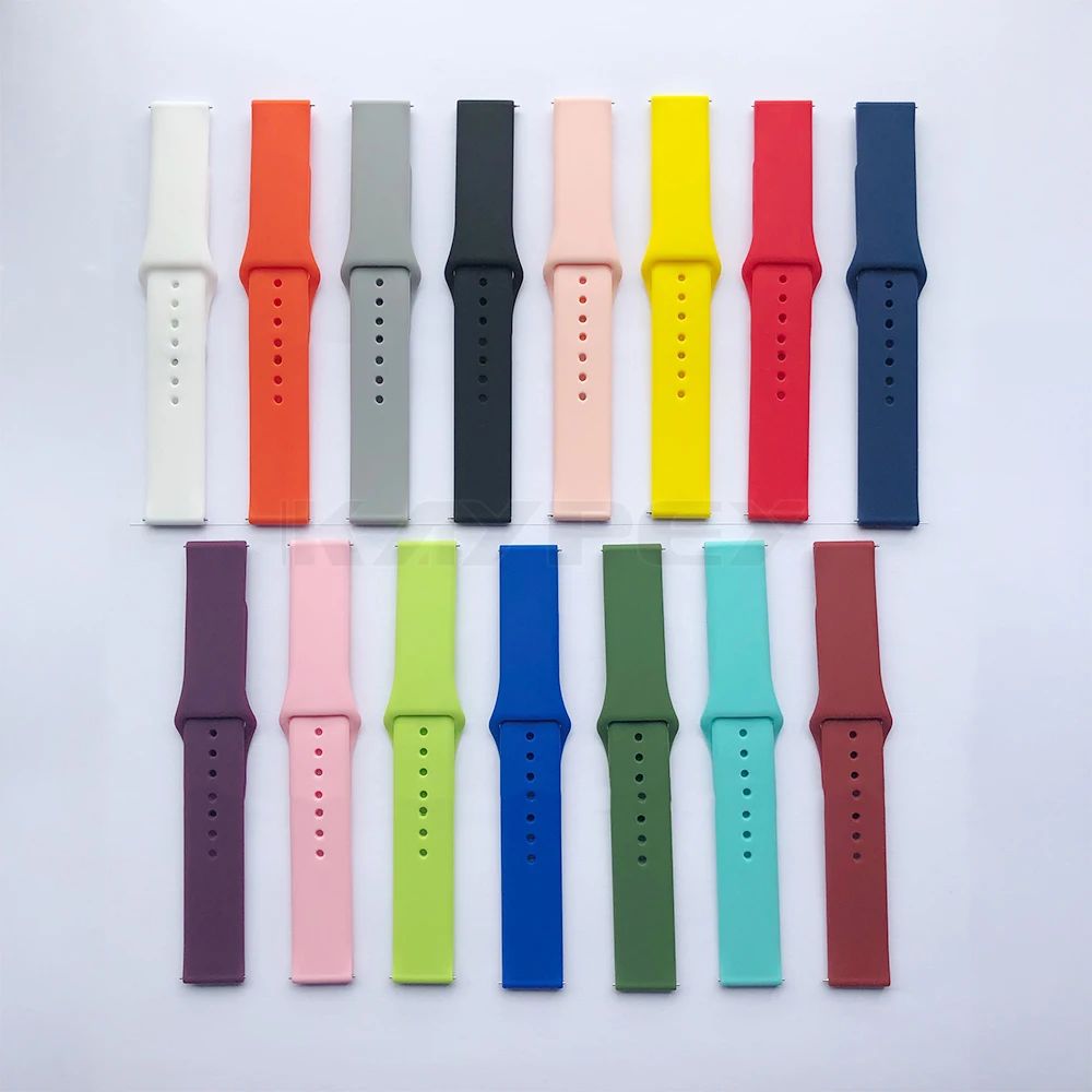 Ремешок силиконовый для смарт часов Xiaomi Huami Amazfit Bip BIT Lite 1S браслет GTS / GTR 42 мм 20