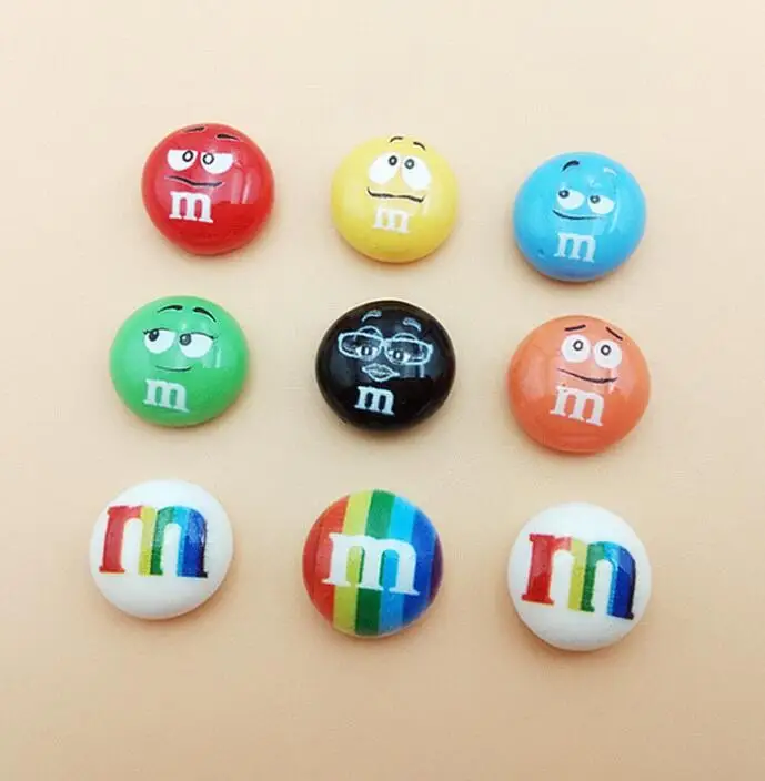 20 шт./лот M Beans смола прекрасные конфеты плоские кабошоны DIY Скрапбукинг Украшение