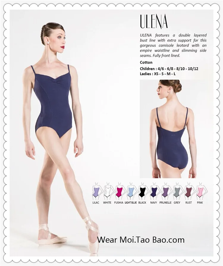 

Wei Mo Ballet Wear Moi Gymnastic Ballet Suit Dress Lycra ulena