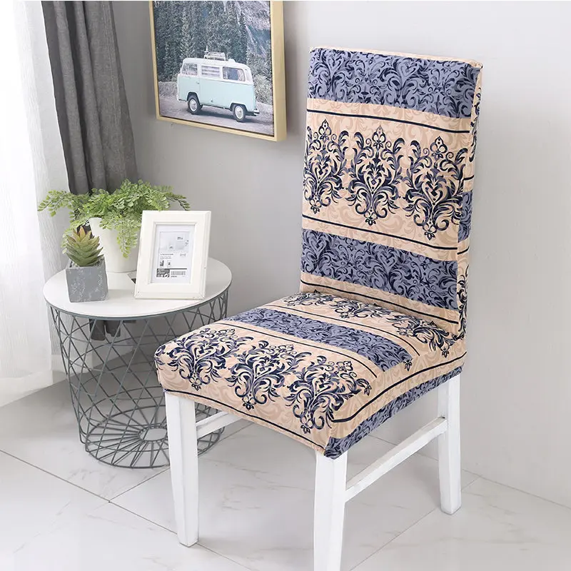 

Europe Style Seat Chair Covers Big Size Slipcovers For Long Back 45-60cm Chair Restaurant Banquet Modern Kitchen Chair Covers