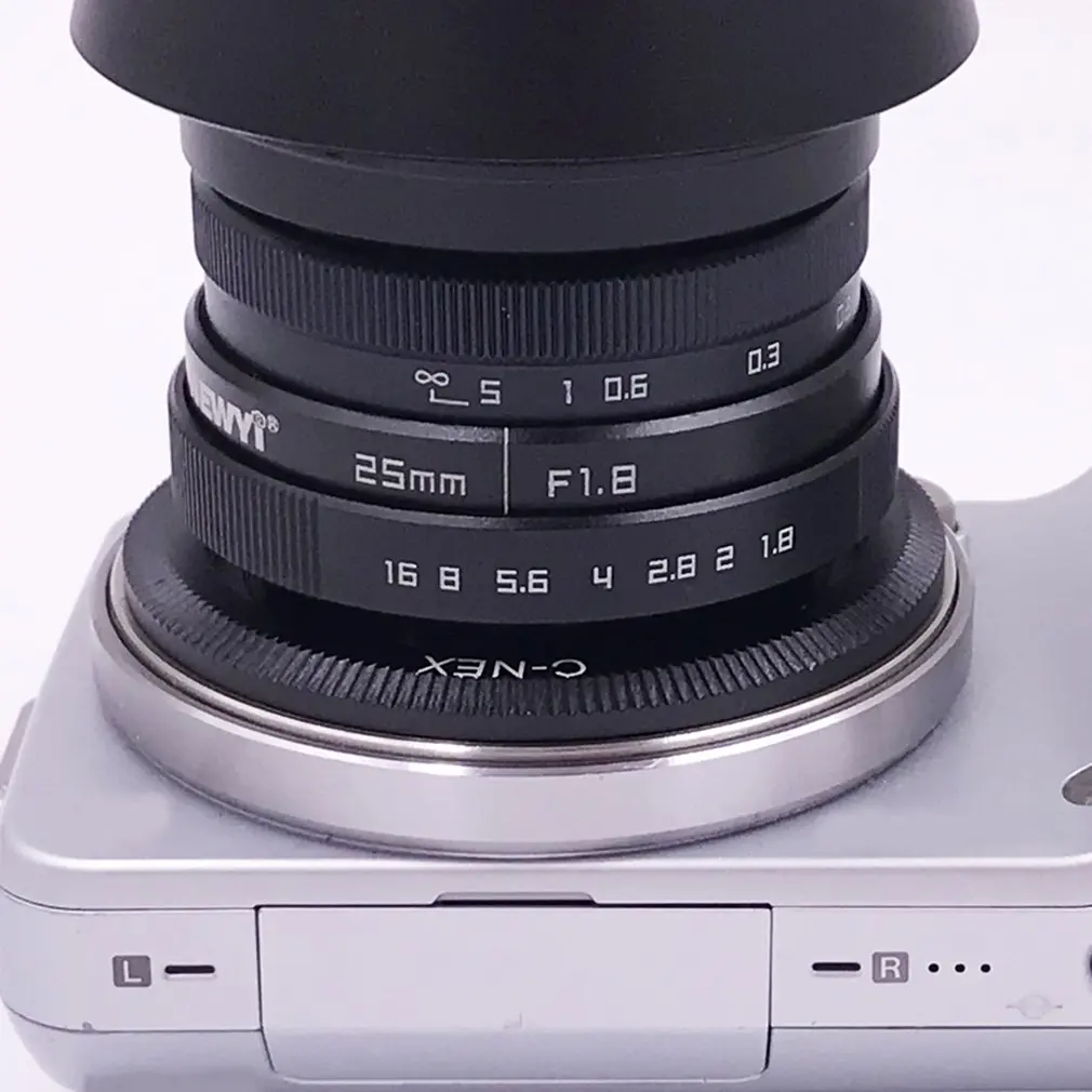 Мини 25 B+ NEX ручная фокусировка CCTV кинообъектив для Canon для Nikon для sony E крепление для беззеркальной камеры Fuji