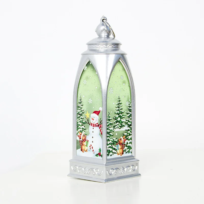 

Nordic Arch Small Windproof Lamp Christmas Pendant Painted Christmas Light Decoration For Home Decor Christmas Tree Decorations