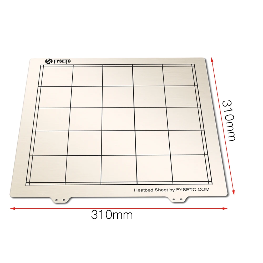 1 шт. 310*310 мм пружинный стальной лист тепловой каркас кровати 3d принтер печать пластина для Creality CR10 CR-10/10 S 3d принтер Часть