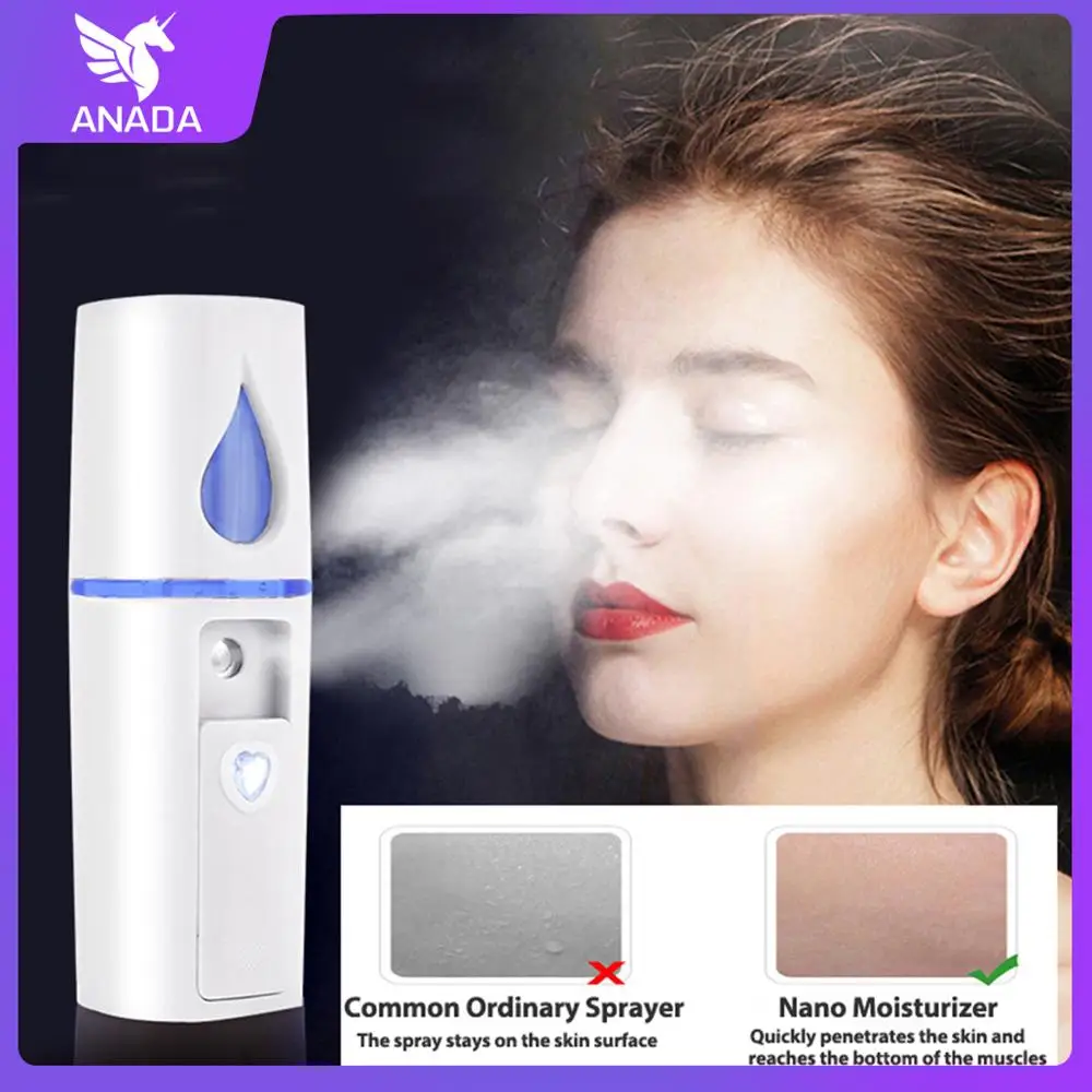 

Anada Nano Mister Spray Facial Steamer USB Portable Humidifier Face Spray Mist Hydrating Face mist Fine Mist Spray Bottle Face