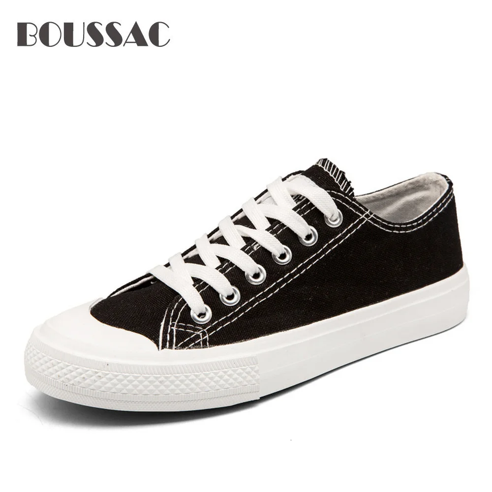 

BOUSSAC Classic Female Shoes Women Flats 2018 Spring Black White Green Yellow Casual Sneaker Round Toe Lace Up Big Size 44
