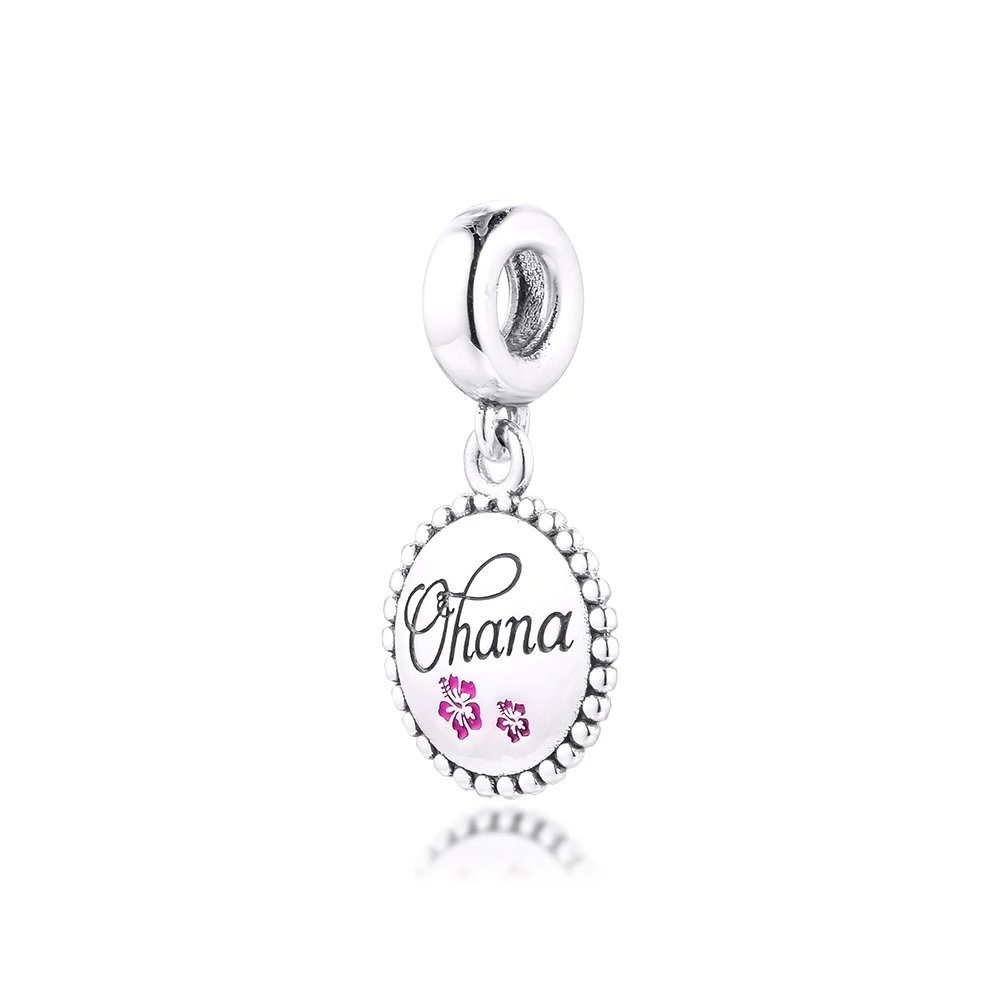 Fits for Pandora Bracelets Ohana Charms 100% 925 Sterling Silver Jewelry Beads Women Free Shipping | Украшения и аксессуары