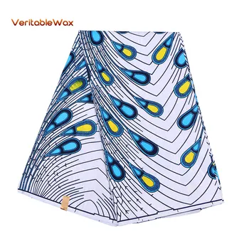 

Ankara African Polyester Wax Prints Fabric 2020 Binta Real Wax High Quality 6 Yards African Fabric For Party Dress FP6153