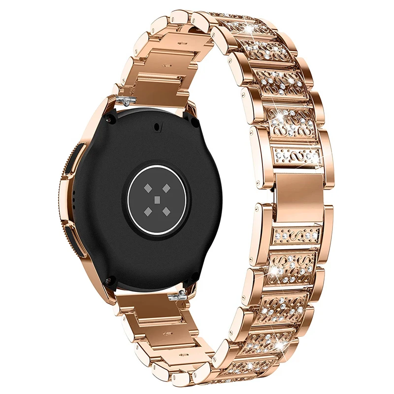 Band Compatible with Samsung Galaxy Watch active 2 44mm 40mm Bands 20mm Stainless Steel Bracelet Strap for Galaxy Watch active2 - Цвет ремешка: rose gold