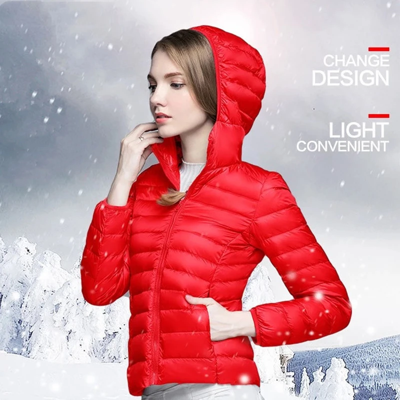 2021 Bella Philosophy Winter Down Jacket Women 90 Duck Down Coat Ultra