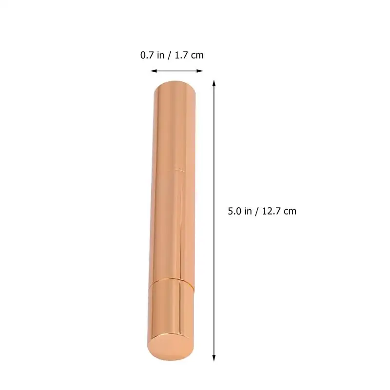 4PCS Empty Aluminium Tube Portable 5ML Nail Polish Eyelash Growth Liquid Pen Container Applicators Tube with Brush Tip