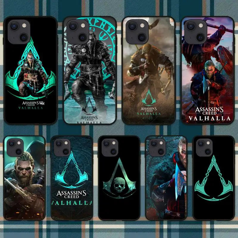 Популярный чехол для телефона с игрой A-Assassin Creed Valhallas iPhone 11 12 Mini 13 Pro XS Max X 8 7 6s Plus 5 SE