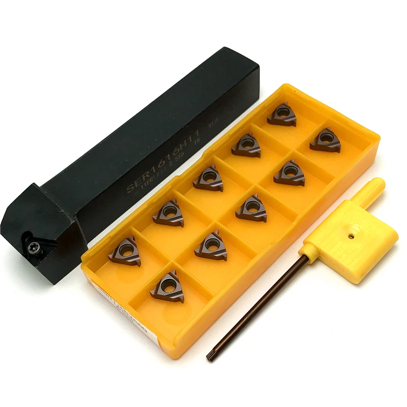 

1PCS SER1212H16 SER1616H16 SER2020K16 SER2525M16 CNC Lathe Machine Cutter External Thread Turning tool Holder