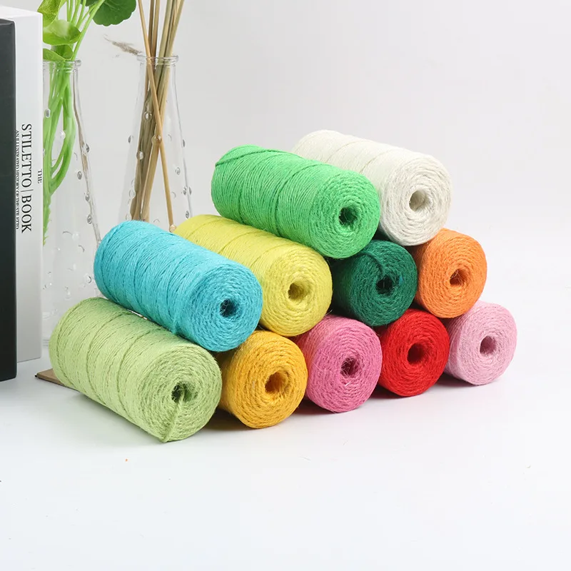 14 Colors Colorful 20mm Cotton Rope 2Meters/5Meters Thick Woven