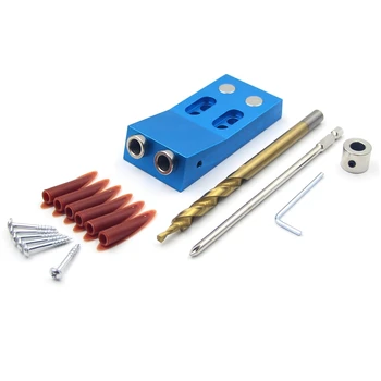 

1Set Woodworking Double Hole Punch Positioner Woodworking Oblique Hole Positioner Drilling Positioner