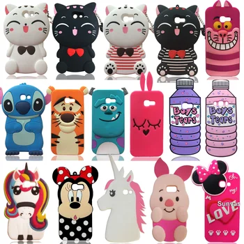 

3D Cartoon Cute Soft Silicone Case Phone Back Cover Skin For Samsung Galaxy A3 A5 A7 2017 / A320 A520 A720 Phone Funda