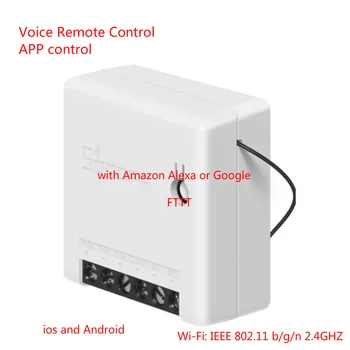

SONOFF MINI WiFi Switch Smart Timer Module 10A 2 Way Switch Support APP/LAN/Voice Remote Control DIY For Smart Home Automation