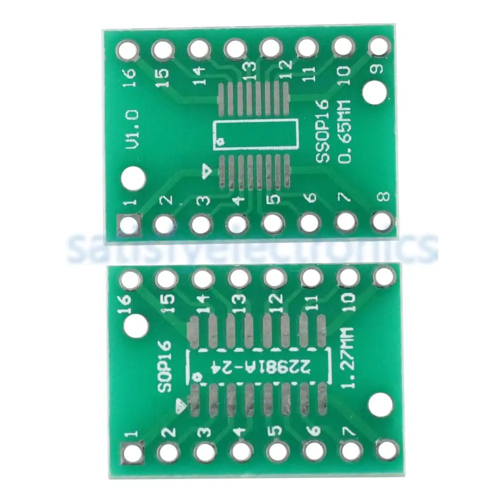 5 шт. SOP16 SSOP16 TSSOP16 к DIP16 0 65/1 27 мм IC-адаптер набор сделай сам Электронная деталь |