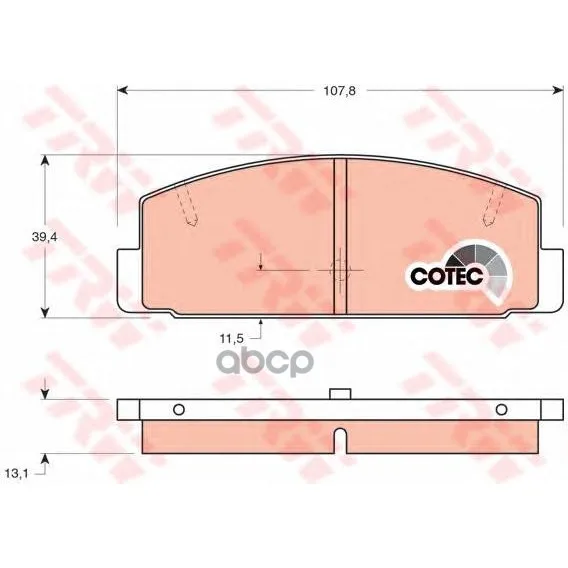Gdb3088_=179 30 [Geyc2643z]!Колодки Дисковые З Mazda 323 1.4-2.0td 98-03/6 1.8-2.0d 02 Trw/Lucas Gdb3088 TRW/Lucas арт. GDB3088