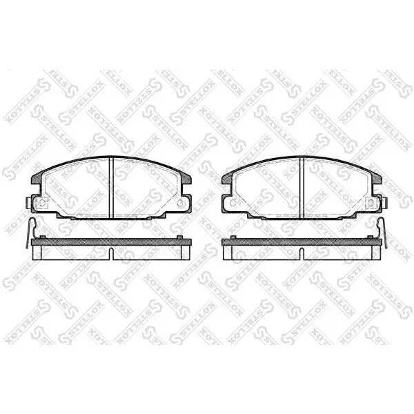 Колодки дисковые п. с антискр. пл.\ Opel Frontera 2.4/2.3TD 92-9