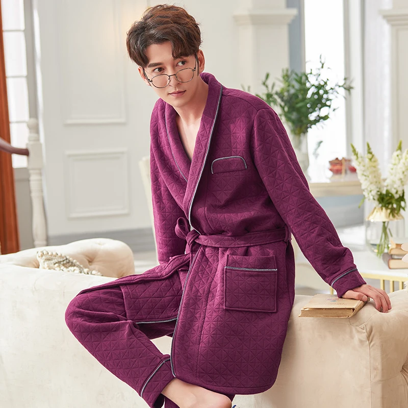 winter-3-layers-cotton-kimono-men-robe-pajamas-sets-simple-thin-quilted-japanese-robe-trousers-for-male-big-yards-pyjamas-robes