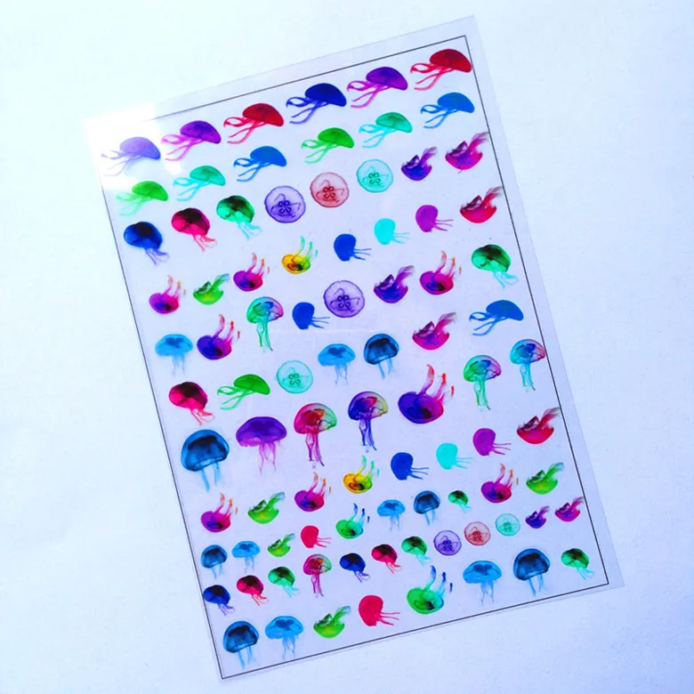 Цветной горшок аксессуары эпоксидная наклейка прозрачный материал практичный браслет материал Цвет Медузы белая Медуза