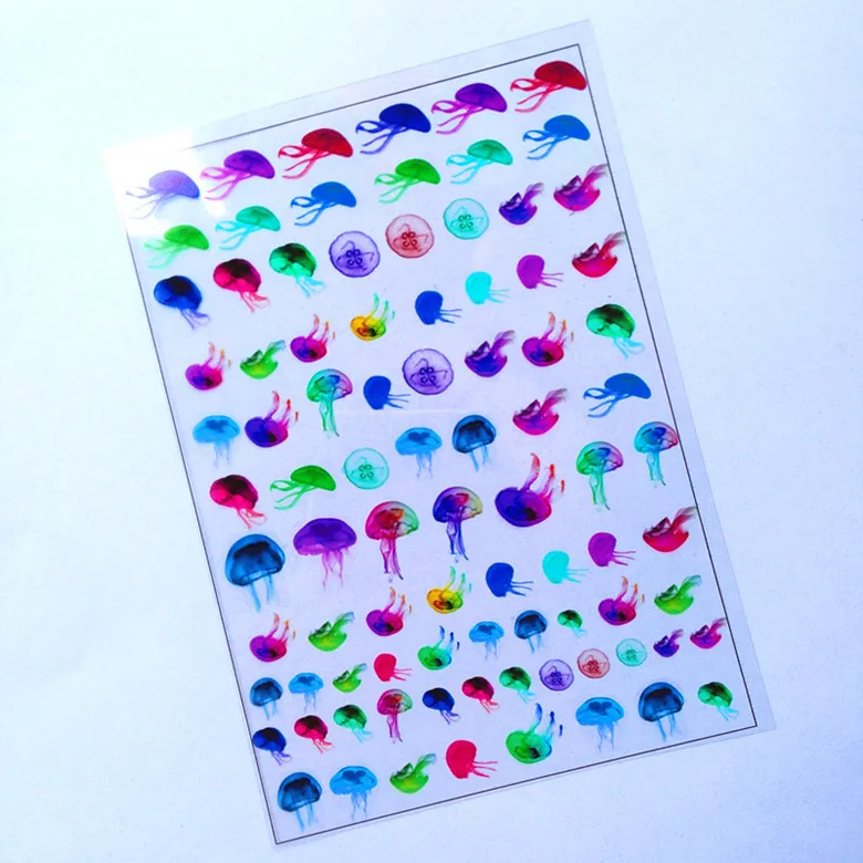 

Painted Pottery Accessories Epoxy Sticker Material Transparent Material Bracelet Material Color Jellyfish White Jellyfish